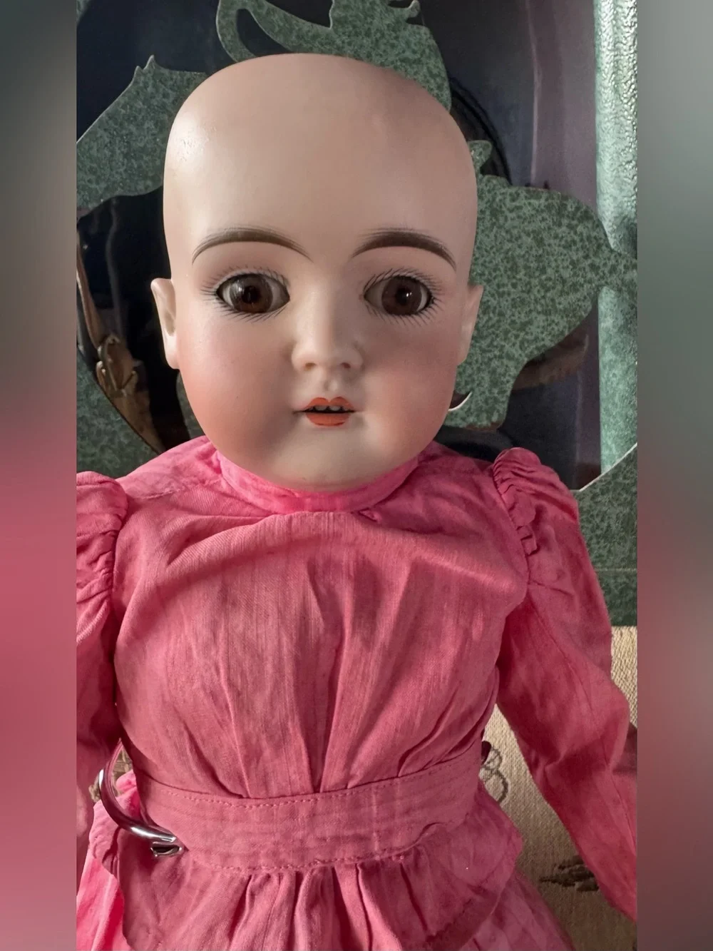 Antique Kestner Shoulder Head Doll Nice Old Clothes Perfect Bisque Unique Body!